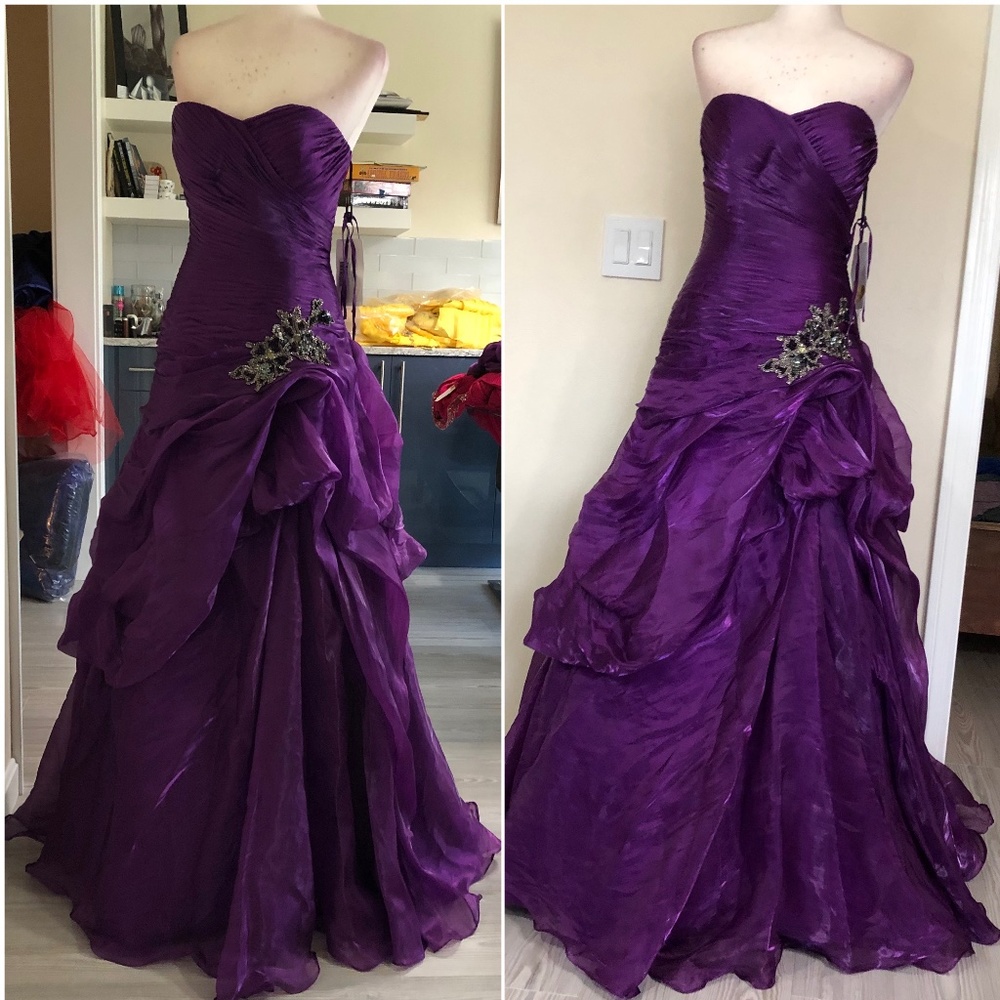Purple Iridescent chiffon